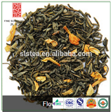 Thé vert de jasmin aromatisé de vente chaude du fabricant de thé